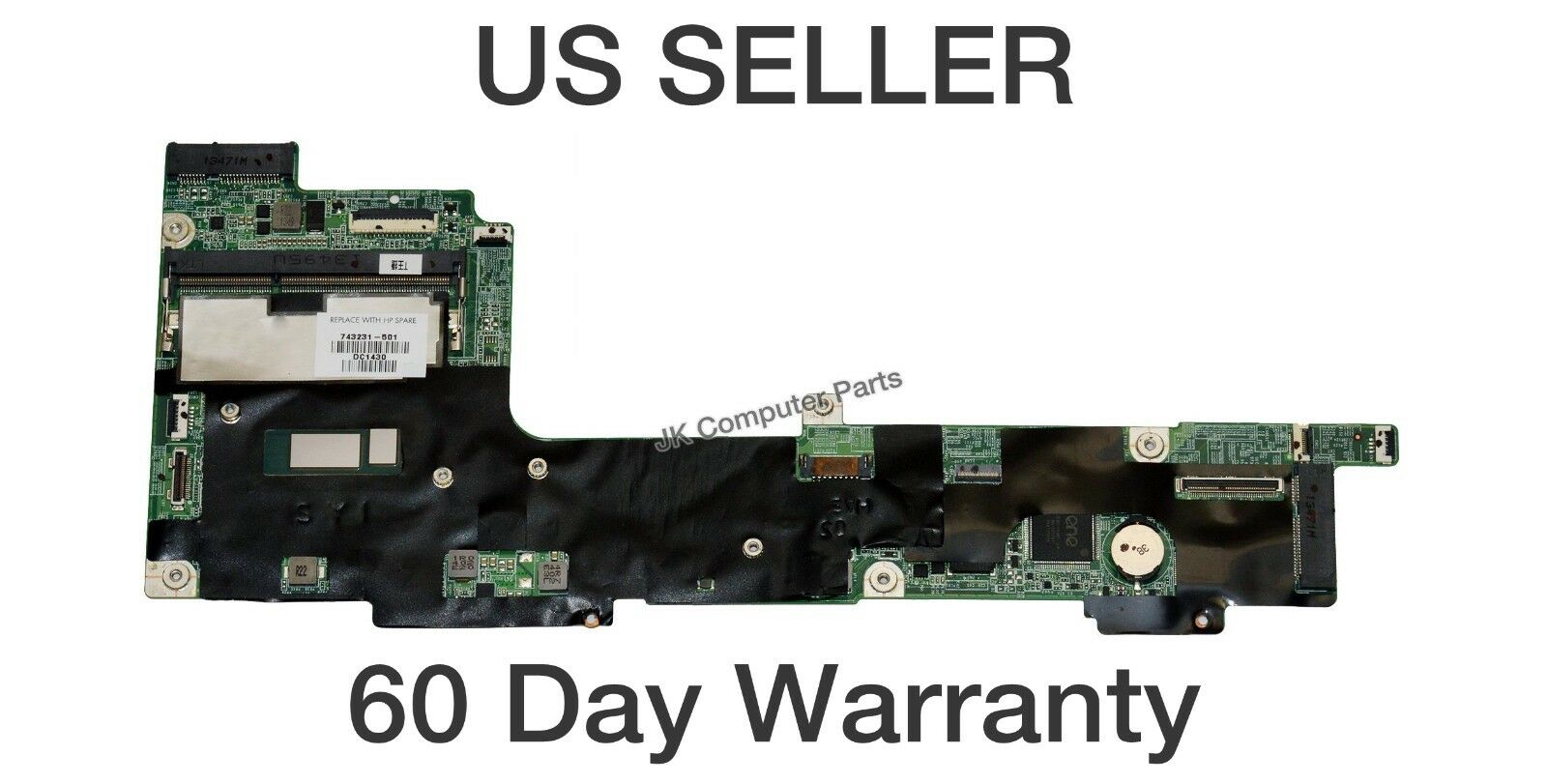 HP Pavilion x2 13-P Laptop Motherboard w/ Intel i3-4020Y 1.5Ghz CPU 743231-501 This motherboard is pulled f - Click Image to Close