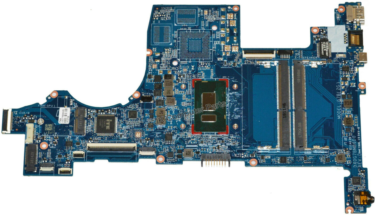 HP 15-CS Laptop Motherboard w/ Intel i7-8550U 1.8GHz CPU L22822-601 Brand: HP Socket Type: Integrated CPU